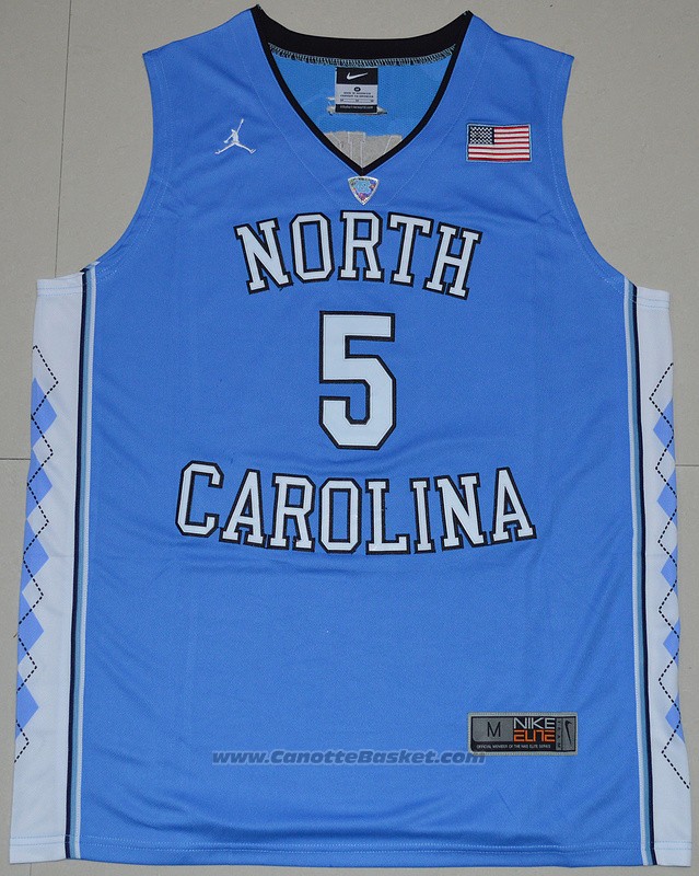 Maglia NCAA North Carolina Tar Heels Marcus Paige #5 Blu